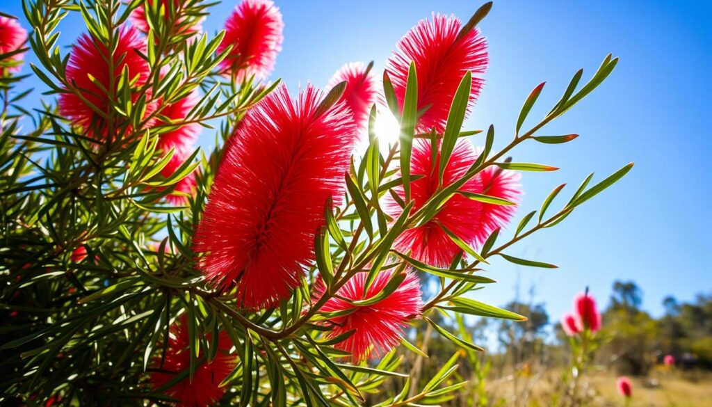 Australian native plant bottle brush