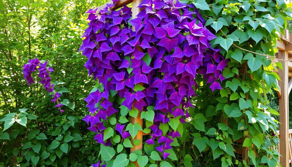 Climbing Purple Plants