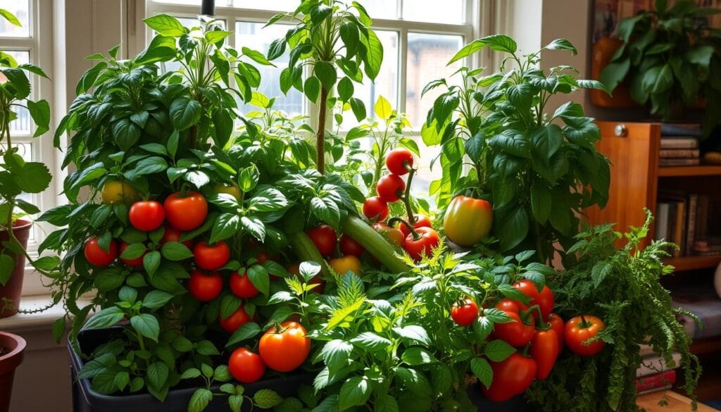 Indoor vegetable garden plants