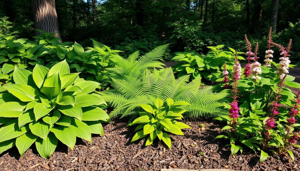 Low-maintenance shade plants