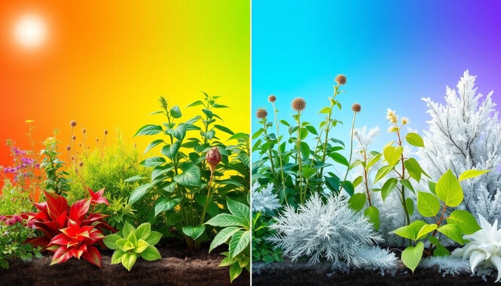 Temperature effects on plants