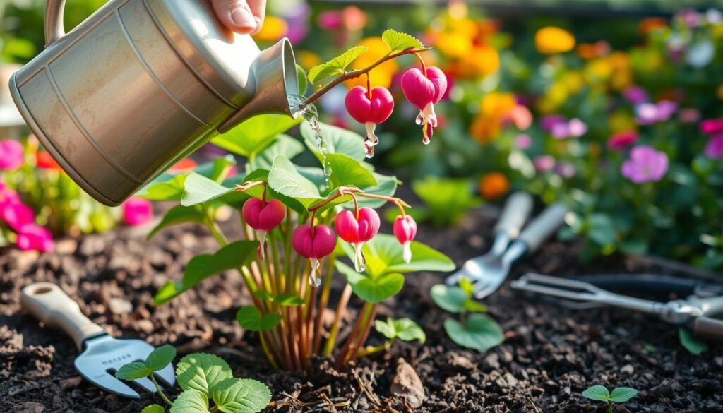 Watering Bleeding Heart Plant