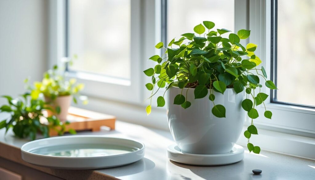 countertop plant holder with drainage