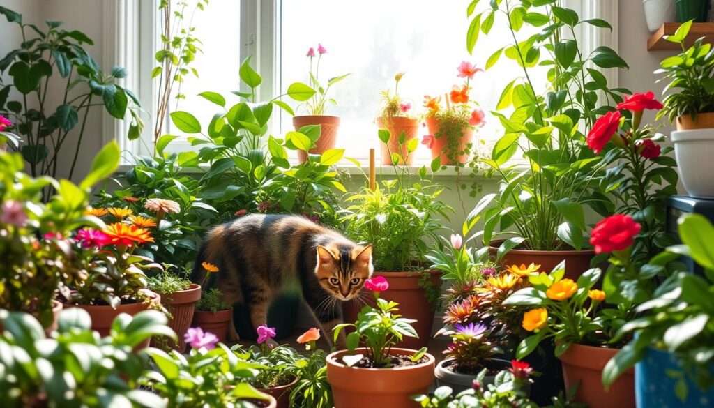 feline-safe greenery