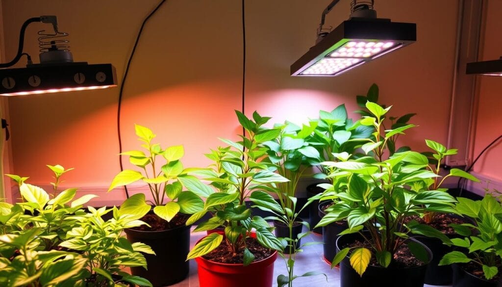 grow light placement