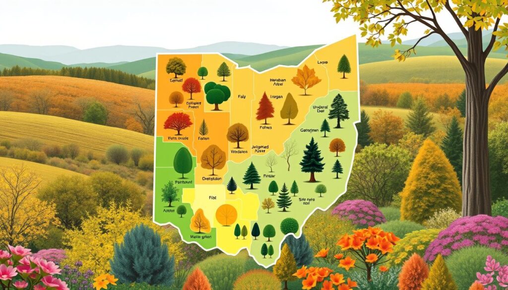 ohio garden zones for trees and shrubs