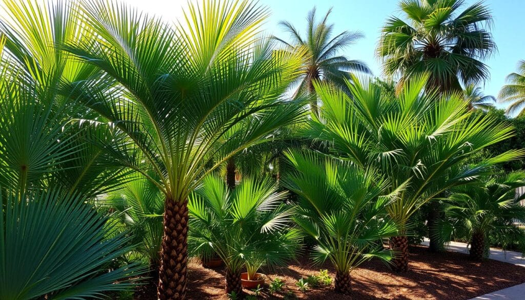 outdoor palm plants