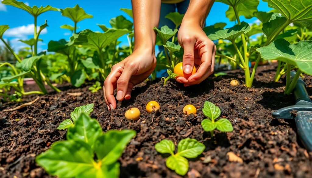 pumpkin planting