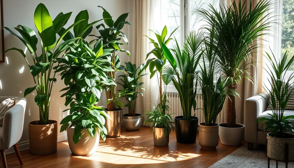 tall potted plants