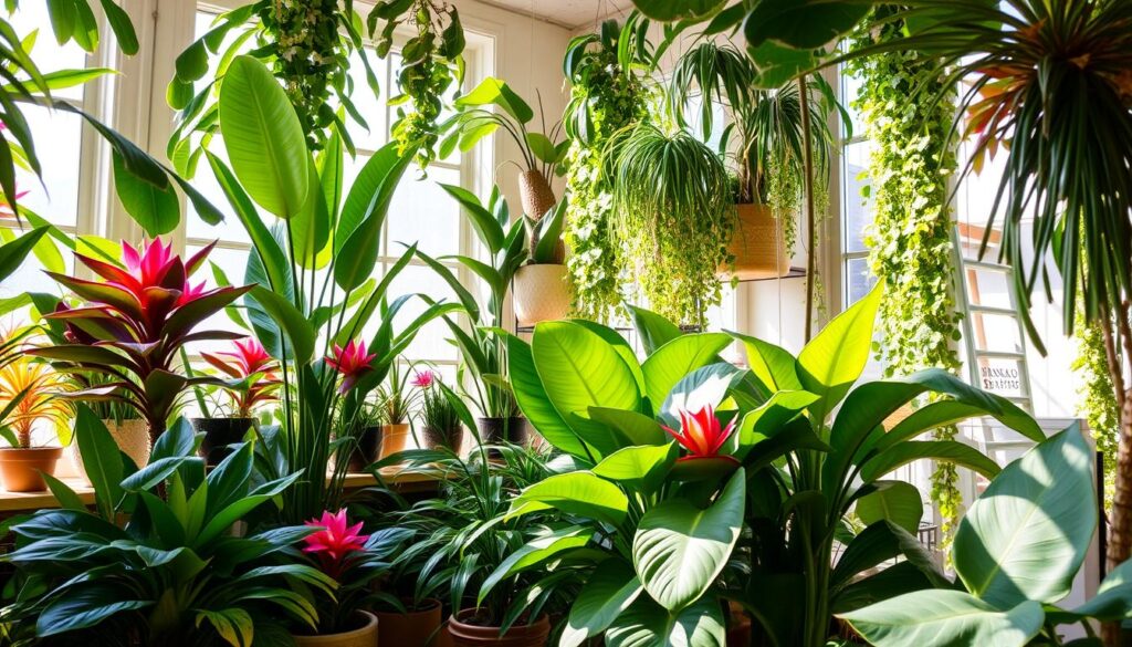 tropical indoor plants